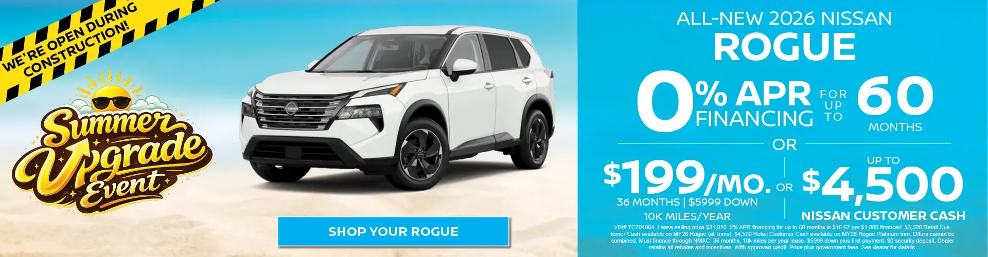 New 2026 Nissan Rogue Special